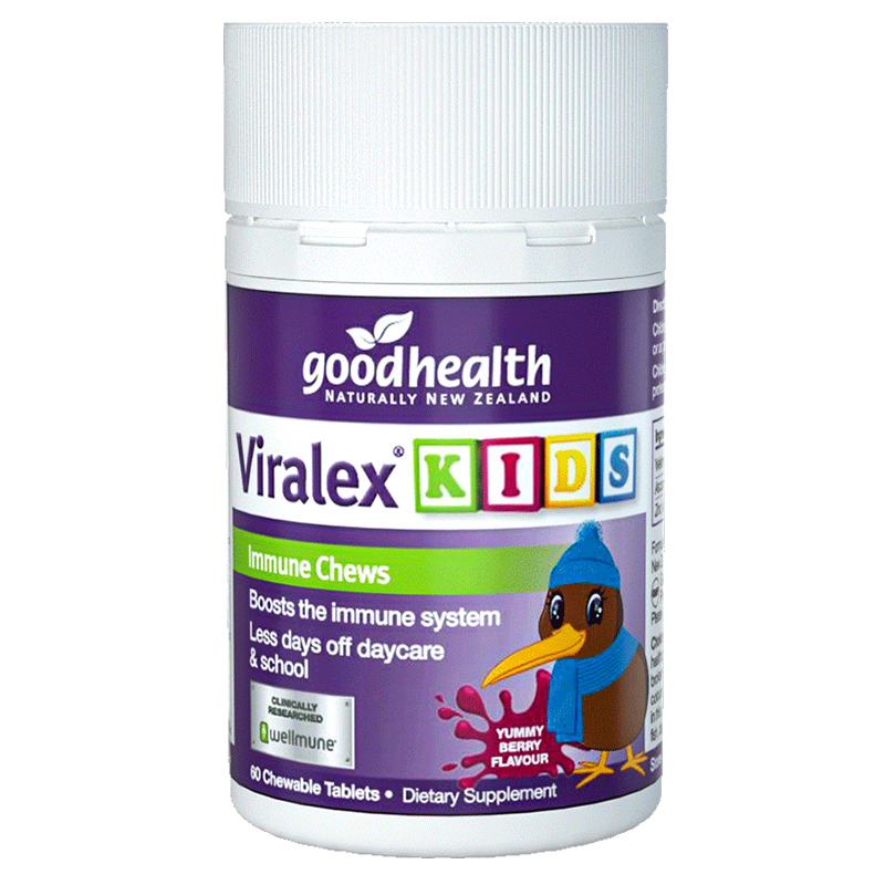 goodhealth儿童免疫嚼嚼乐酵母β葡聚糖婴幼益生菌抵抗力60粒