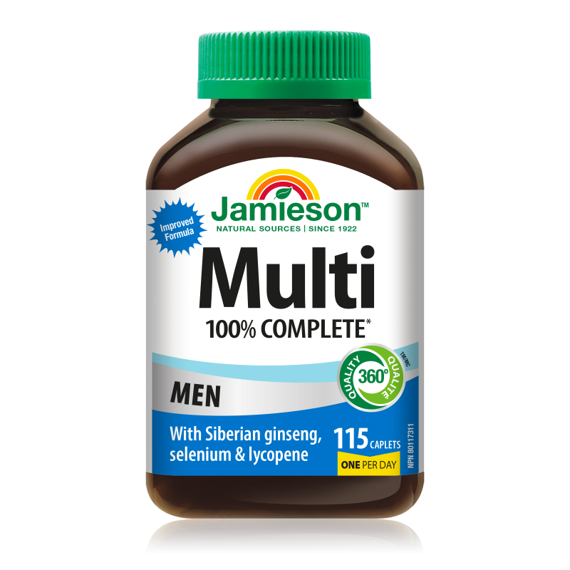 Jamieson健美生男士综合多种复合维生素片多维矿物质115片 男维