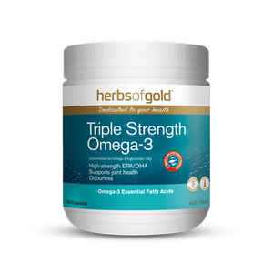 herbsofgold3倍浓缩深海鱼健身低卡鱼肝油中老年营养心血管150粒
