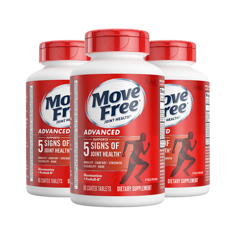 schiff进口红瓶80粒*3氨基葡萄糖