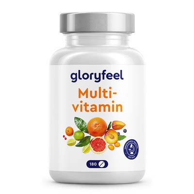 德国gloryfeel复合维生素180片小规格多种b族vc180片/瓶