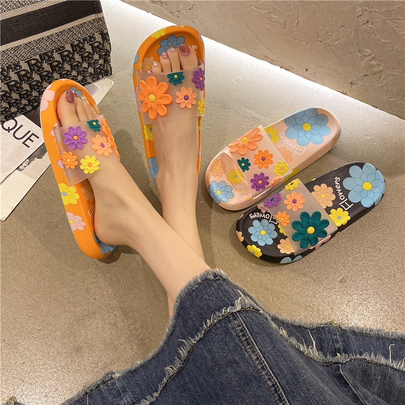 2025新款可爱花朵一字拖女外穿时尚室内家居四季通用浴室防滑拖鞋,居家布艺,居家凉拖/凉鞋,淘宝优惠券,粉丝福利购,淘宝优惠卷