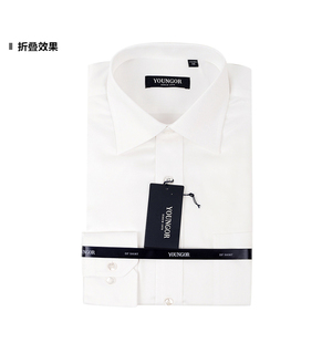 工装 雅戈尔男士 衬衫 DP全棉免烫白色短袖 19002 衬衣专柜正品