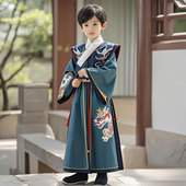 男孩新中式 儿童国风春装 唐装 小少爷帅气古装 春季 男童汉服2026新款