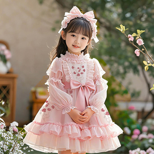 女童连衣裙2026新款春季儿童洛丽塔洋气公主裙小女孩日常可穿裙子