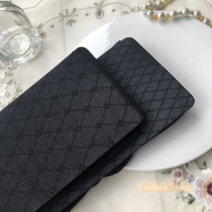 日单精装40D早秋季百搭格子黑色丝袜百搭时尚显瘦菱格透明连裤袜