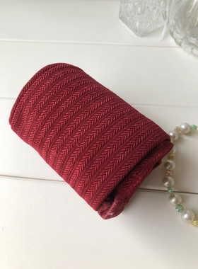 秋圣诞红色珠光人字纹天鹅绒连裤袜 80D麦穗提花T裆不透肉丝袜女