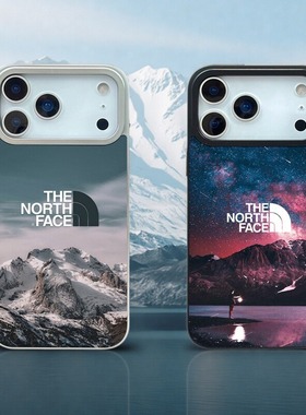 简约欧美潮牌北面适用苹果iPhone16ProMax手机壳新款高级感15保护套防摔14双层壳13小众不撞壳17pro磁吸16SUP