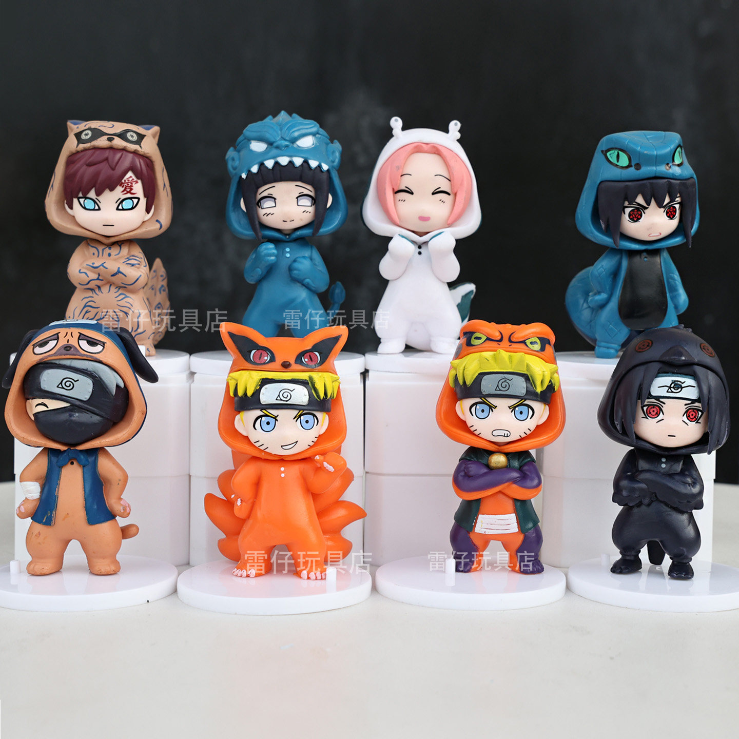 火影忍者盲盒鸣人卡卡西小樱我爱罗宇智波鼬手办模型桌面蛋糕摆件