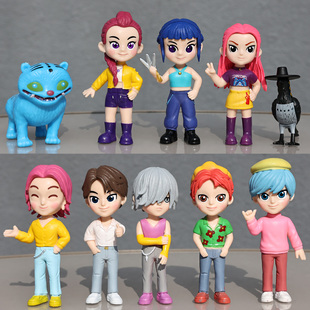 10款K猎魔女团手办露米米拉佐伊老虎公仔桌面摆件模型盲盒礼物