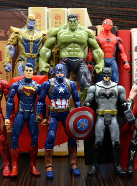 复仇者联盟4可动漫威全套手办模型绿巨人灭霸钢铁侠惊奇队长雷神