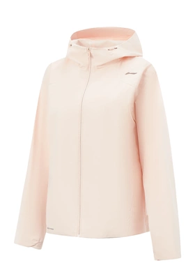 李宁运动风衣2026春季新款女子健身系列防风宽松连帽外套 AFDW102