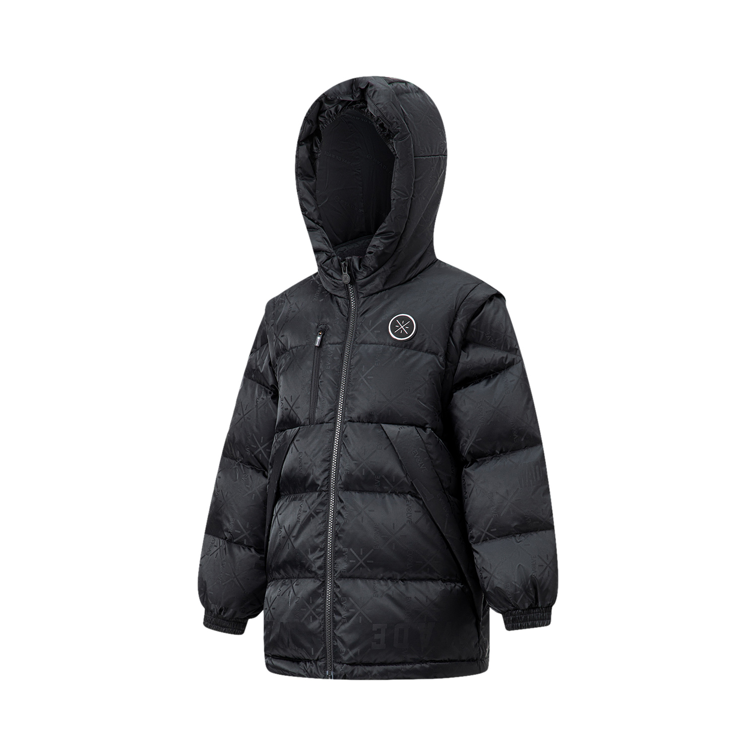 Lining/李宁正品冬季男子袖子可拆卸保暖宽松运动羽绒服YYMT021