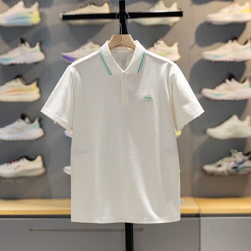 李宁短袖POLO衫冰感舒适吸湿