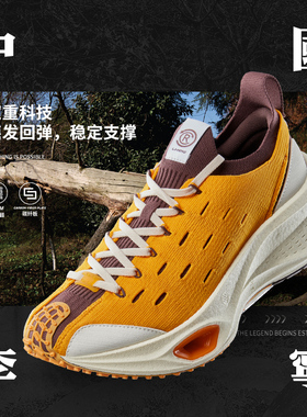中国李宁2024新品飞电CRC男女同款缓震舒适低帮运动休闲鞋AZGU001