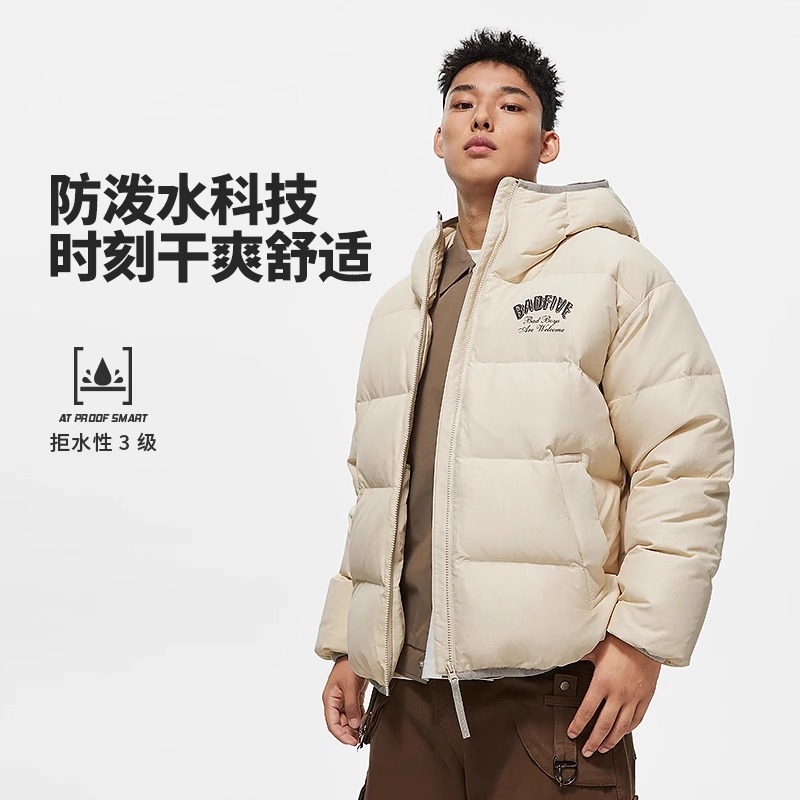 李宁短羽绒服男鸭绒保暖外套