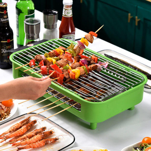 电碳两用韩式电烤炉木炭烧烤炉 家用电烧烤炉 碳烤炉 小号 送赠品
