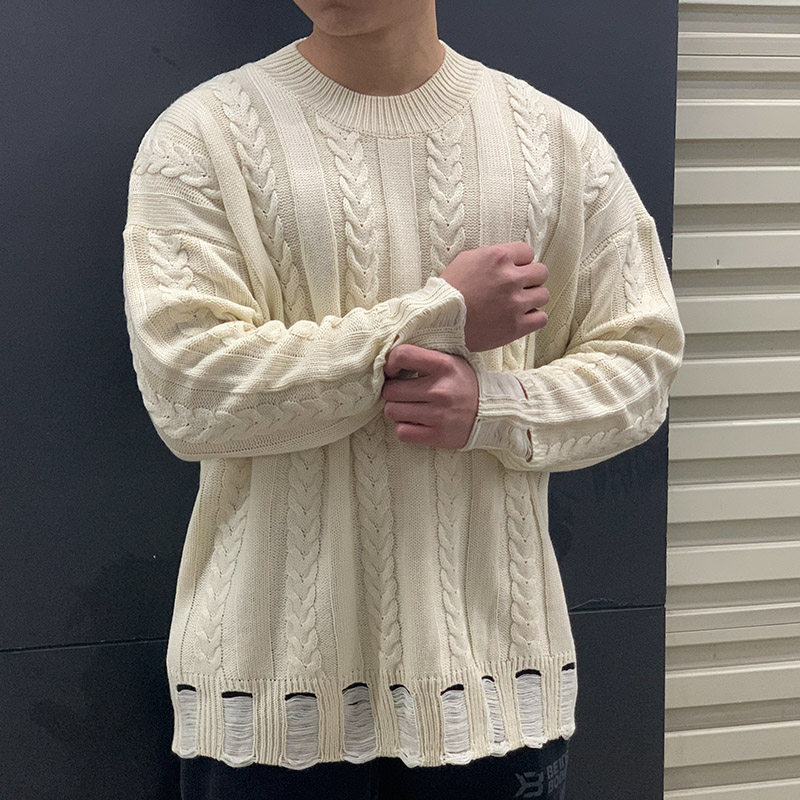 男士打底套头衫简约健身运动毛衣