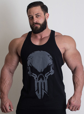 IR惩罚者训练背心 健身服棉健美吊带大码棉宽松男运动衣无袖T恤潮