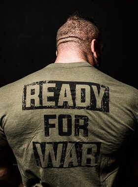 IR春夏男运动短袖 健身服上衣大码街头棉半袖惩罚者男健美弹力T恤