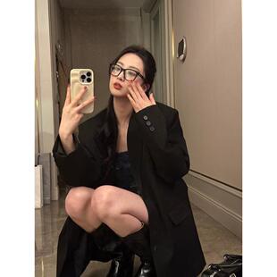 外套男春秋百搭休闲西服潮 上衣帅气宽松港风西装 2026韩版 潮流男士