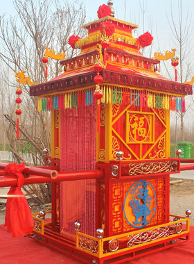 花轿镀锌钢管材质可折叠拆卸