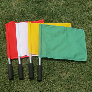 信号发令旗 巡边警示旗 不锈钢管海绵手柄 运动会发令指挥旗