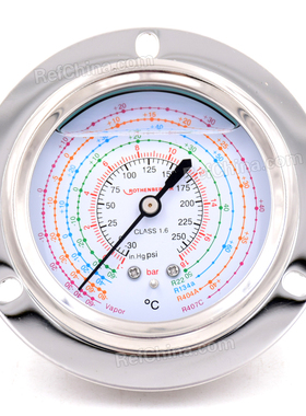 罗森博格ROTHENBERGER低压力表嵌入式轴向硅油R22-R134-R404-R407