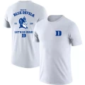 Duke Blue Devils Back Print Quick-Dry Short Sleeve T-Shirt - White