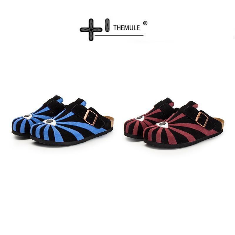 小众丑萌勃肯鞋真皮眼镜半包拖鞋