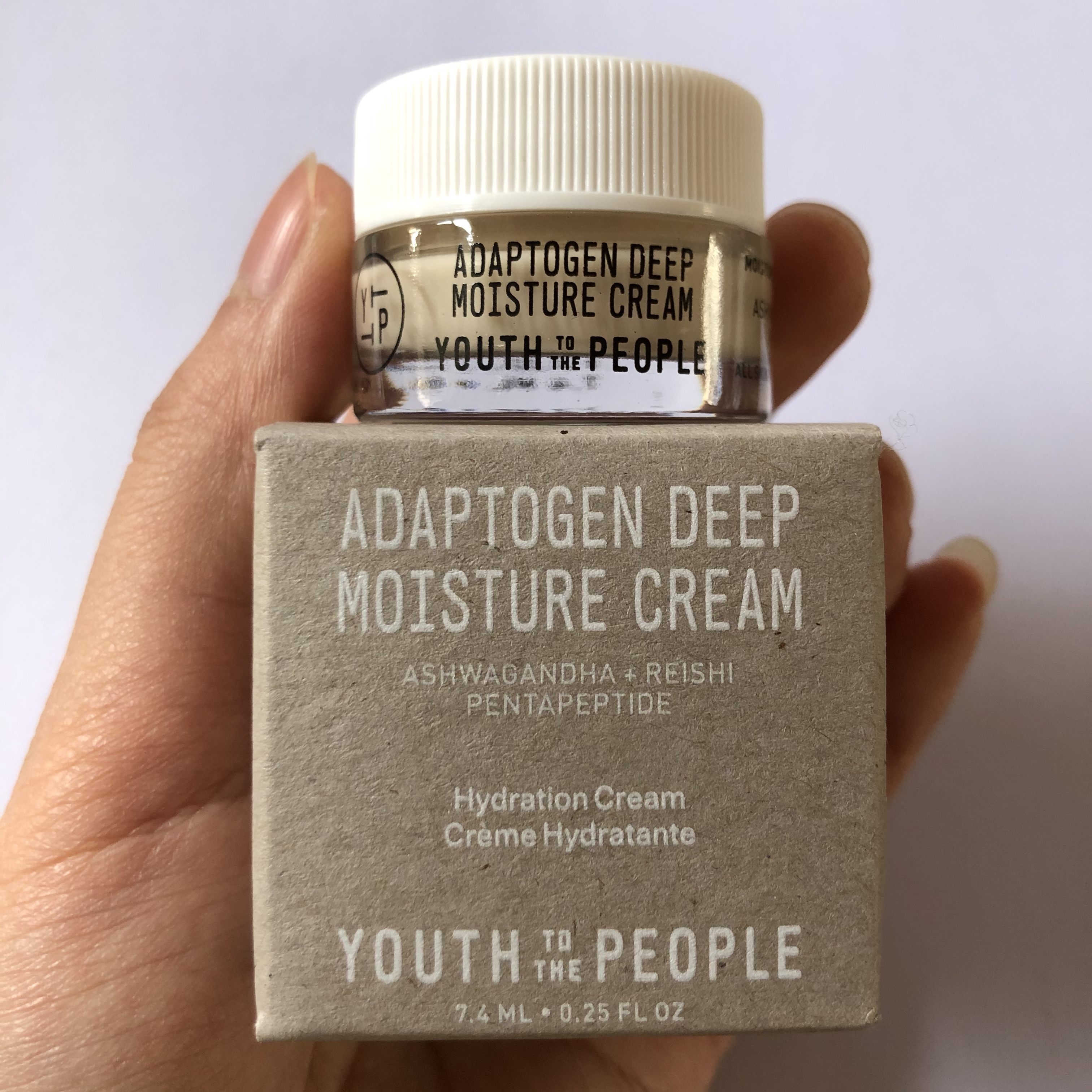 现货 Youth to the people Adaptogen草本滋润镇定修复面霜 7.4ml