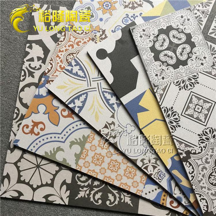 佛山 仿古磚600x600北歐複古小花磚地磚餐廳地中海拼花瓷磚地板磚在類目 家裝主材, 瓷磚, 仿古磚（包括文化石）中 - 來自Buy2taobao.com提供專業的淘寶代購服務