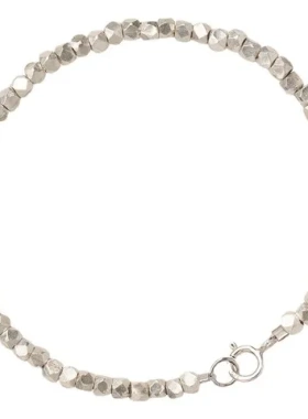 S925手链设计手饰复古风纯银女小众生日礼物纯银珠闺蜜碎银子