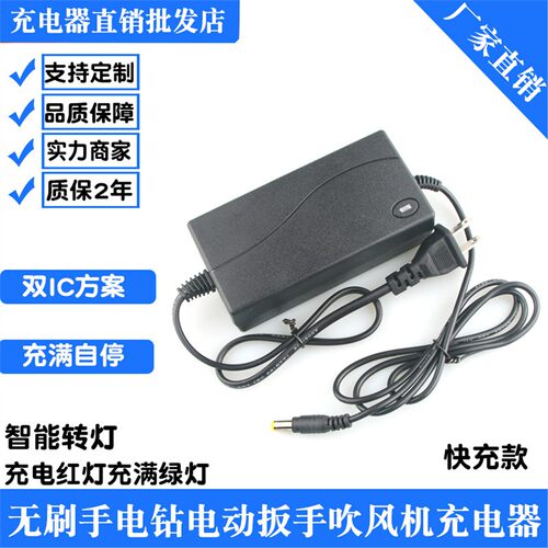 21V168V198V218VF手电钻电动扳手风炮吹风机电锤电锯角磨机充电器
