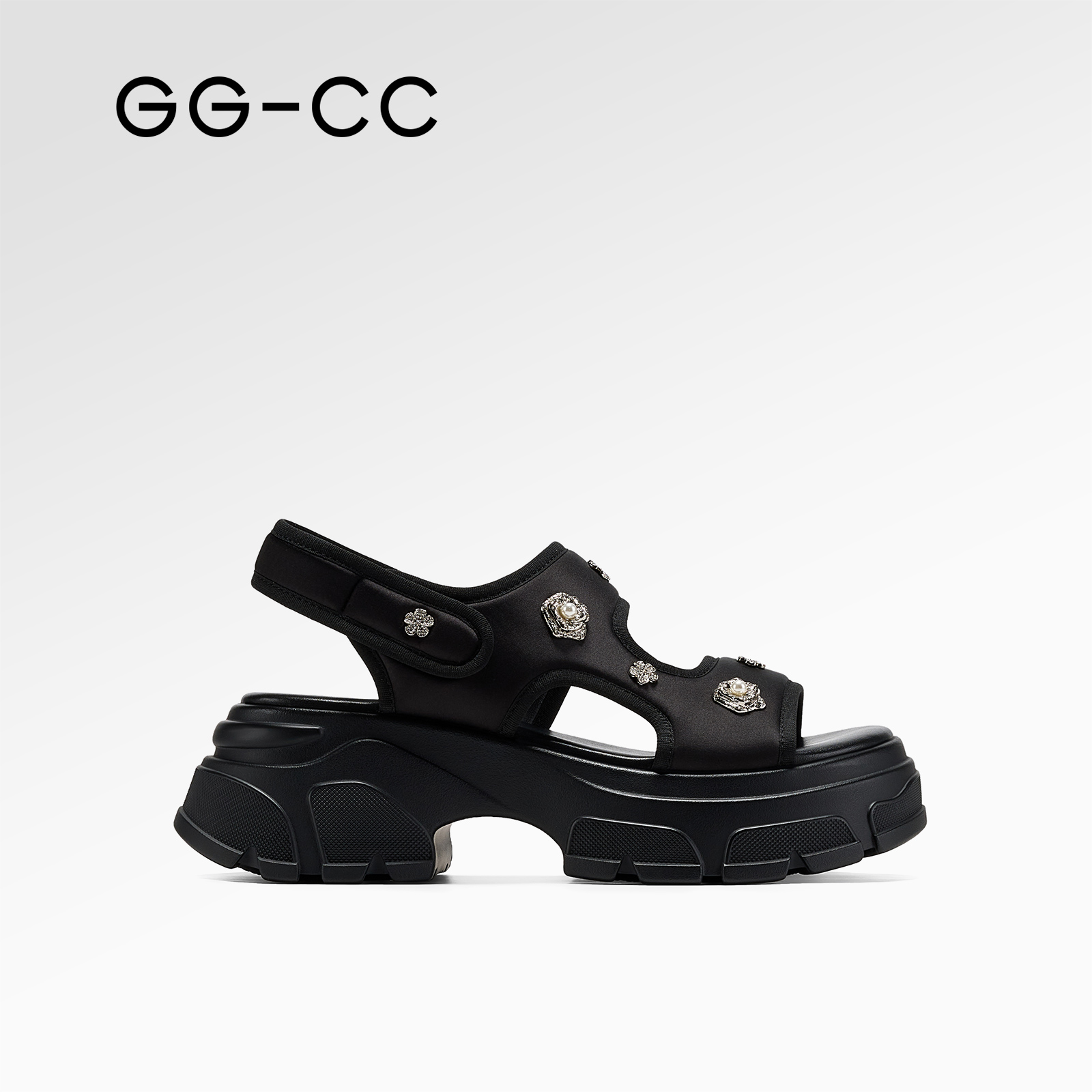 潮流厚底钻饰老爹鞋摩登酷雅