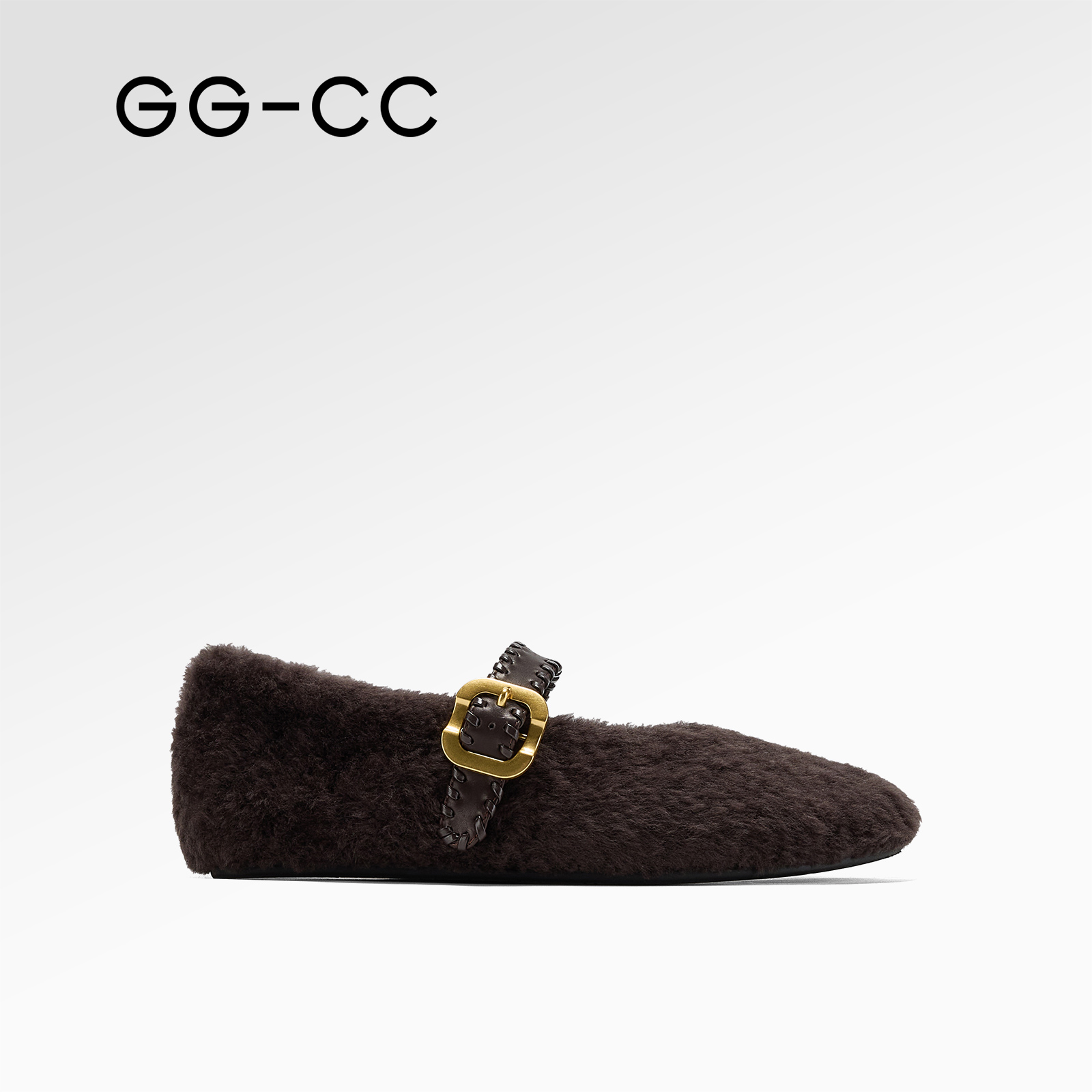 GGCC法式时尚贵感毛绒单鞋