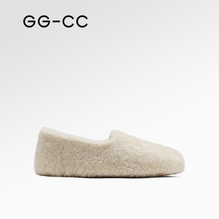 毛毛鞋 新款 玲珑雪国GGCC2025秋季 女内增高芭蕾单鞋 双11预售
