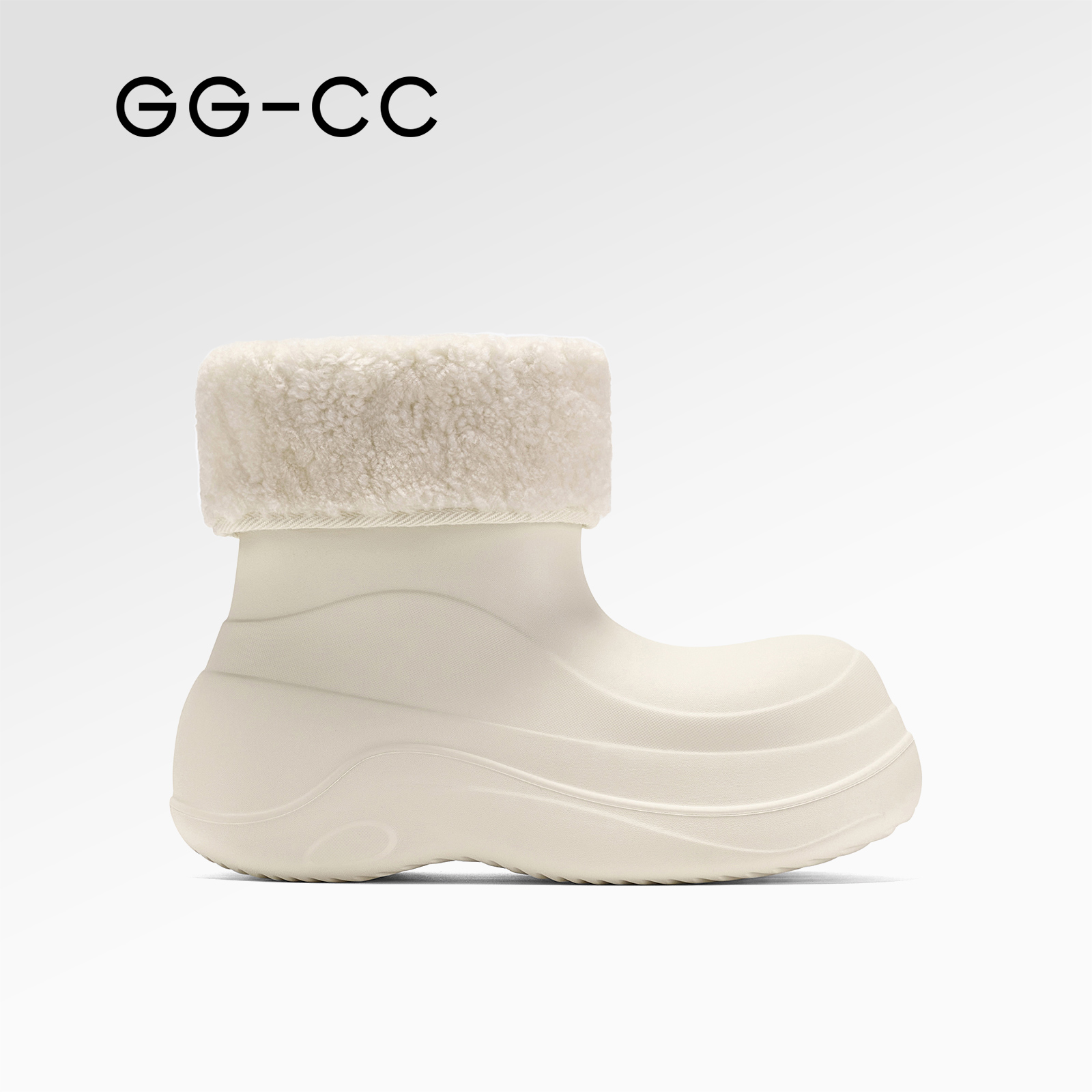 GGCC潮流萌趣翻毛防水雪地靴