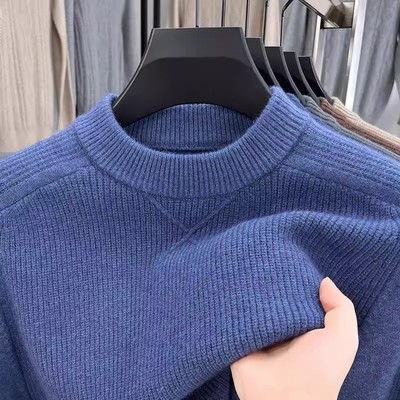 奥莱品牌折扣高端新品羊毛衣100纯羊毛冬季加厚针织衫宽松打底衫