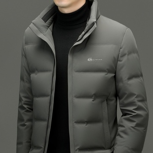 品牌正品立领羽绒服男款2025新款冬季加厚90鸭绒外套嘉兴平湖爆款