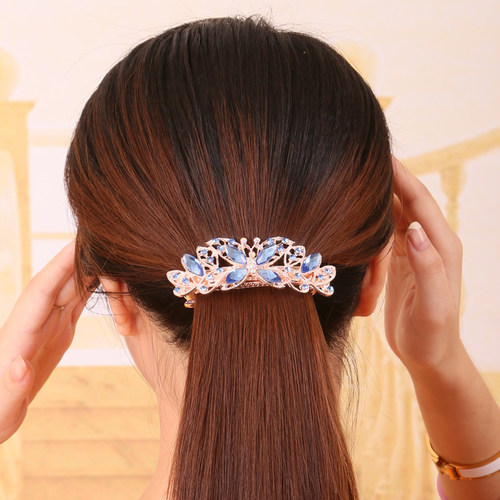 马尾夹水晶发夹韩版大号