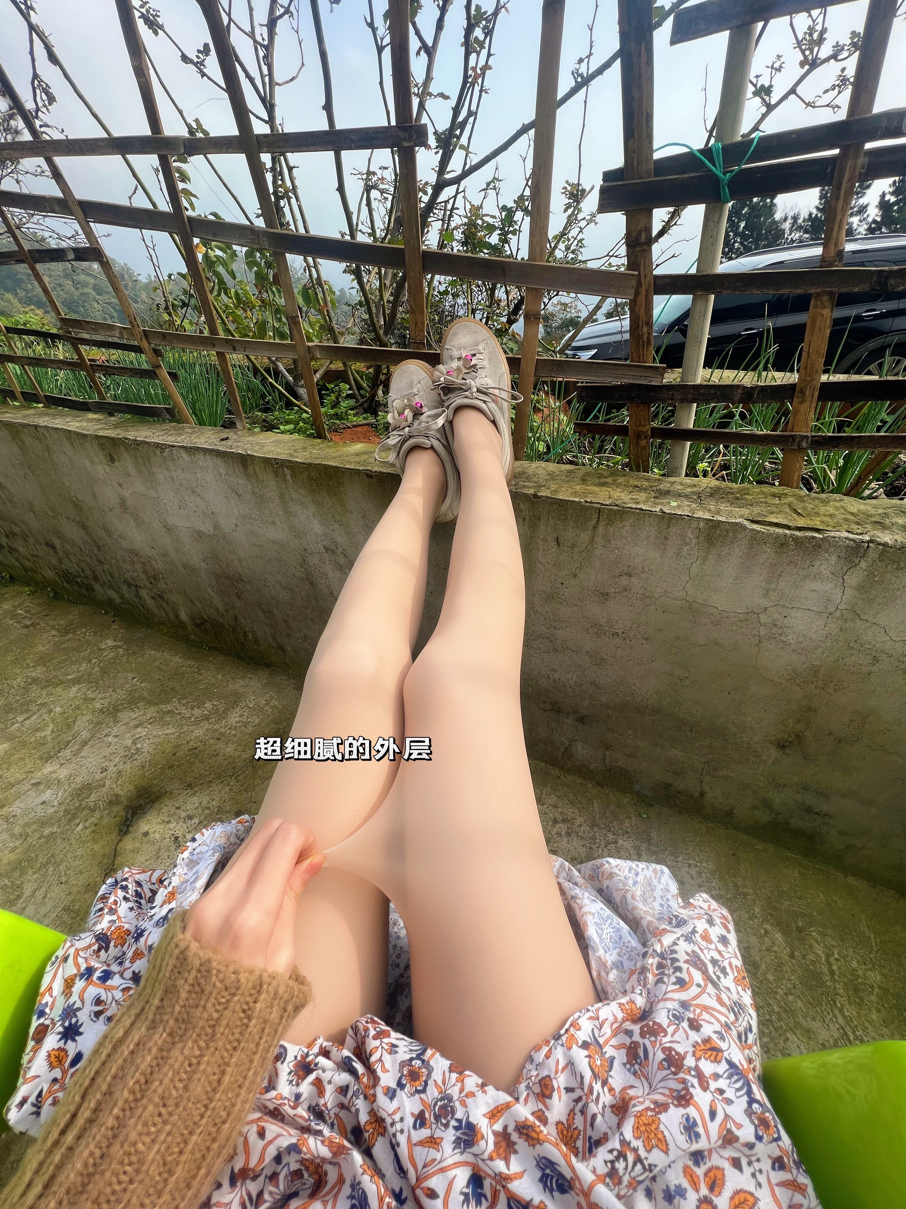 Micisty密汐皙迪光腿神器双层强压瘦腿祙女春秋冬裸感隐形超自然