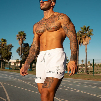 美式四分不过膝运动短裤