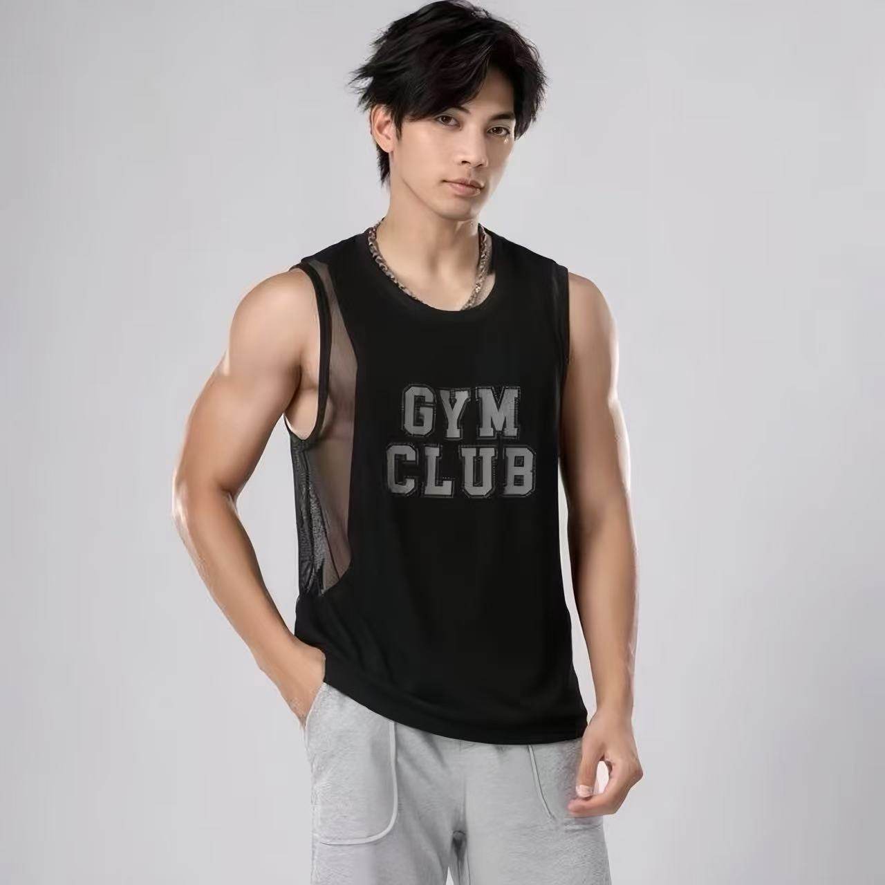 夏季新款双层运动背心