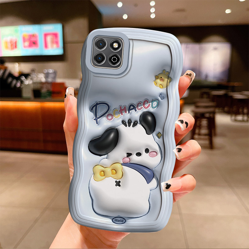 适用华为荣耀畅玩20手机壳。honor畅玩20波浪纹KOZ一AL00 TL00 K0z可爱KOZAL00卡通ALOO畅完2O帕恰狗kozaloo