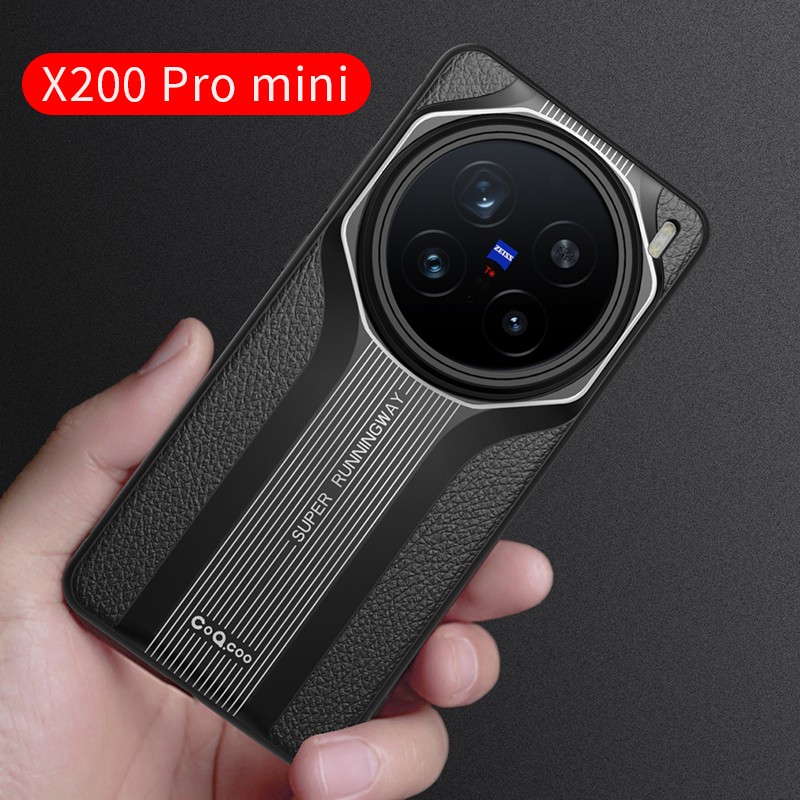 适用vivox200手机壳秒变超跑皮纹x200pro保护套x200promini新款外壳磁吸带支架硅胶软壳全包防摔高级感男女