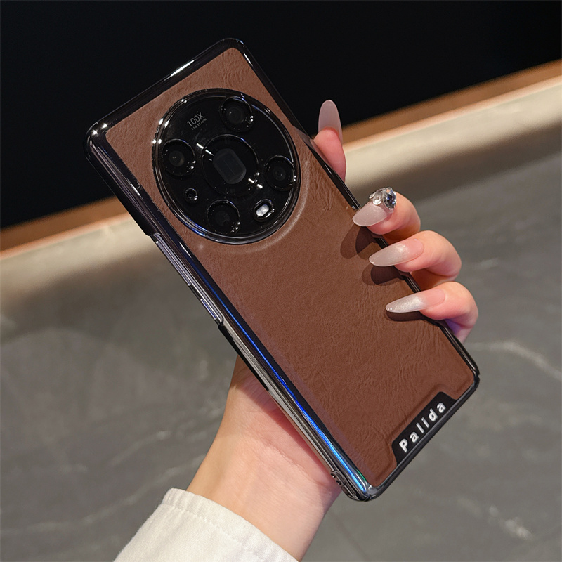 适用华为荣耀magic3手机壳高端电镀素皮纹magic3pro保护套超薄硬外壳honor防摔ELZ一AN00硬新品ELZ一AN10真皮