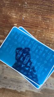 印花钢板美甲彩绘模板转印工具转印钢板定制美甲中国风卡通人物