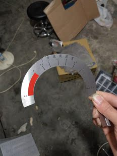 180度刻度盘半圆刻度盘角度盘机械加工刻度盘90x60x1刻度尺定制吕