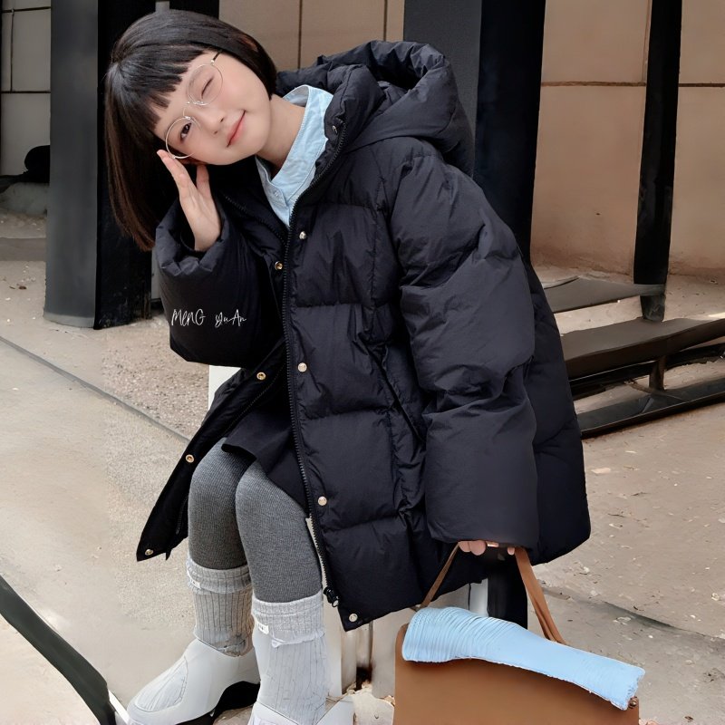 韩版童装中大童中长款羽绒服女童2025新款男童90白鸭绒冬装厚外套,童装/婴儿装/亲子装,羽绒服,淘宝优惠券,粉丝福利购,淘宝优惠卷